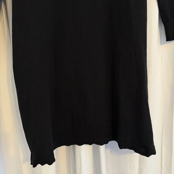 Sundance Black Knit Pocket Dress Cotton Silk Blend Medium - Picture 10 of 12